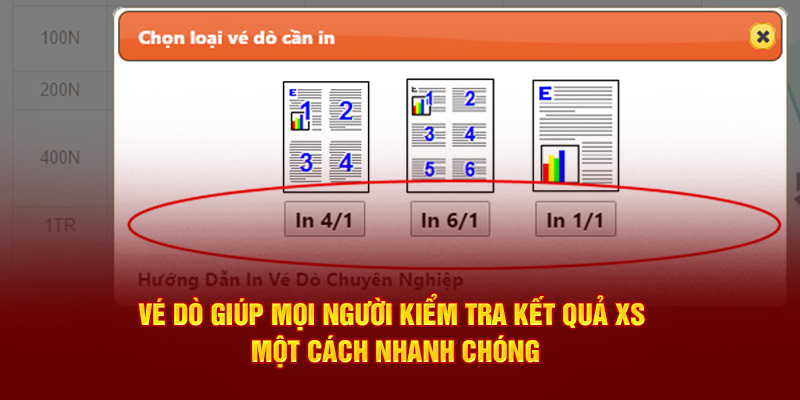 Vé dò giúp mọi người kiểm tra kết quả XS một cách nhanh chóng